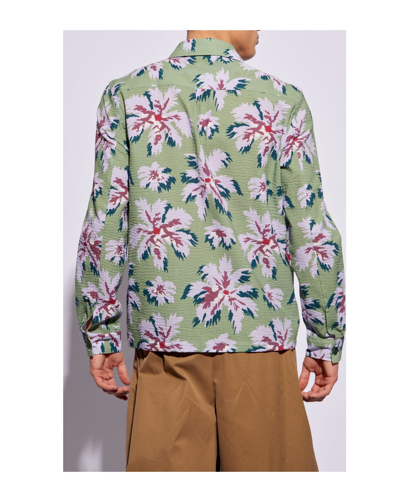 Paul Smith Ps Paul Smith Floral Shirt - MILITARY GREEN