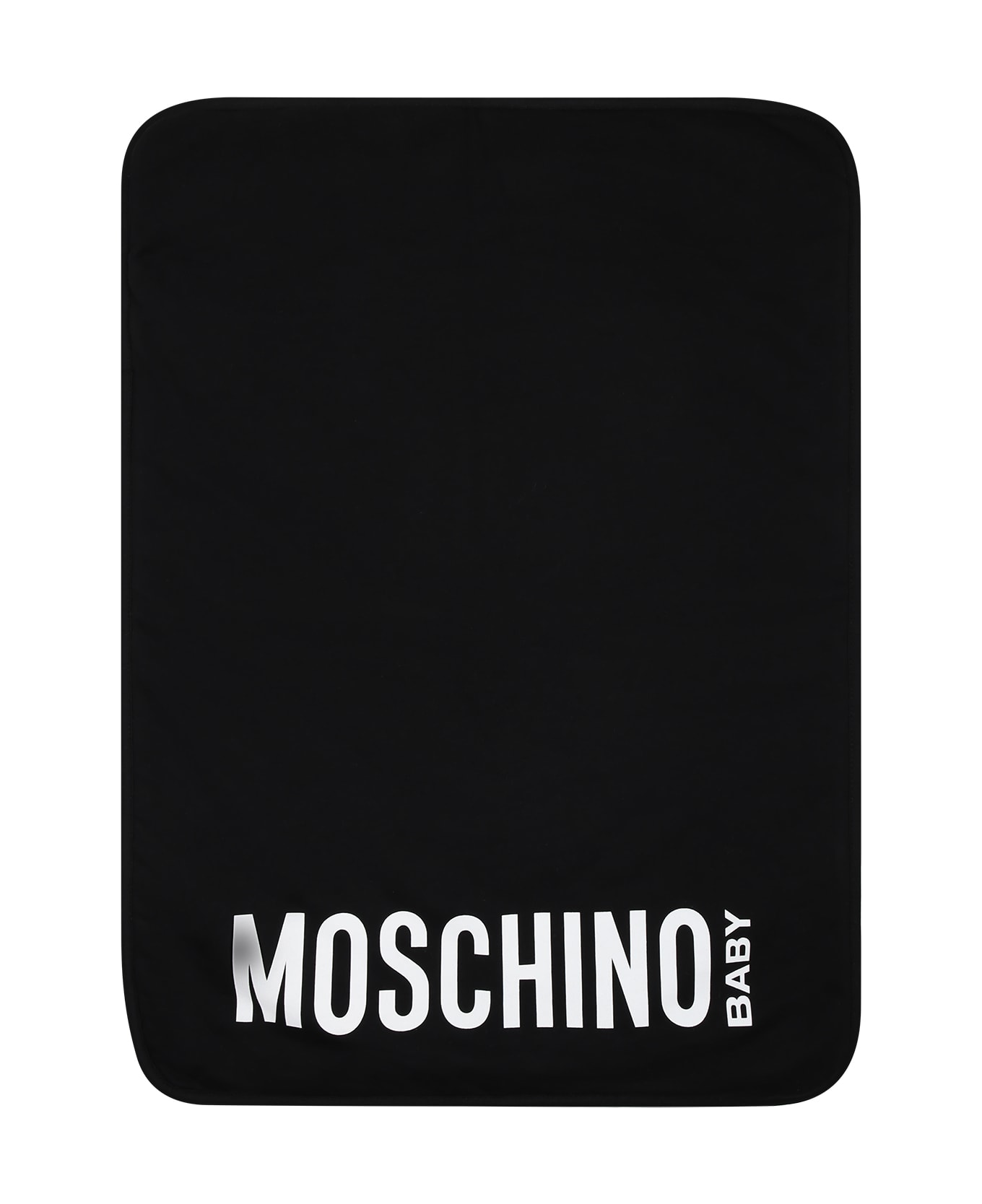 Moschino Black Mother Bag For Babies With Teddy Bear And Logo - Black