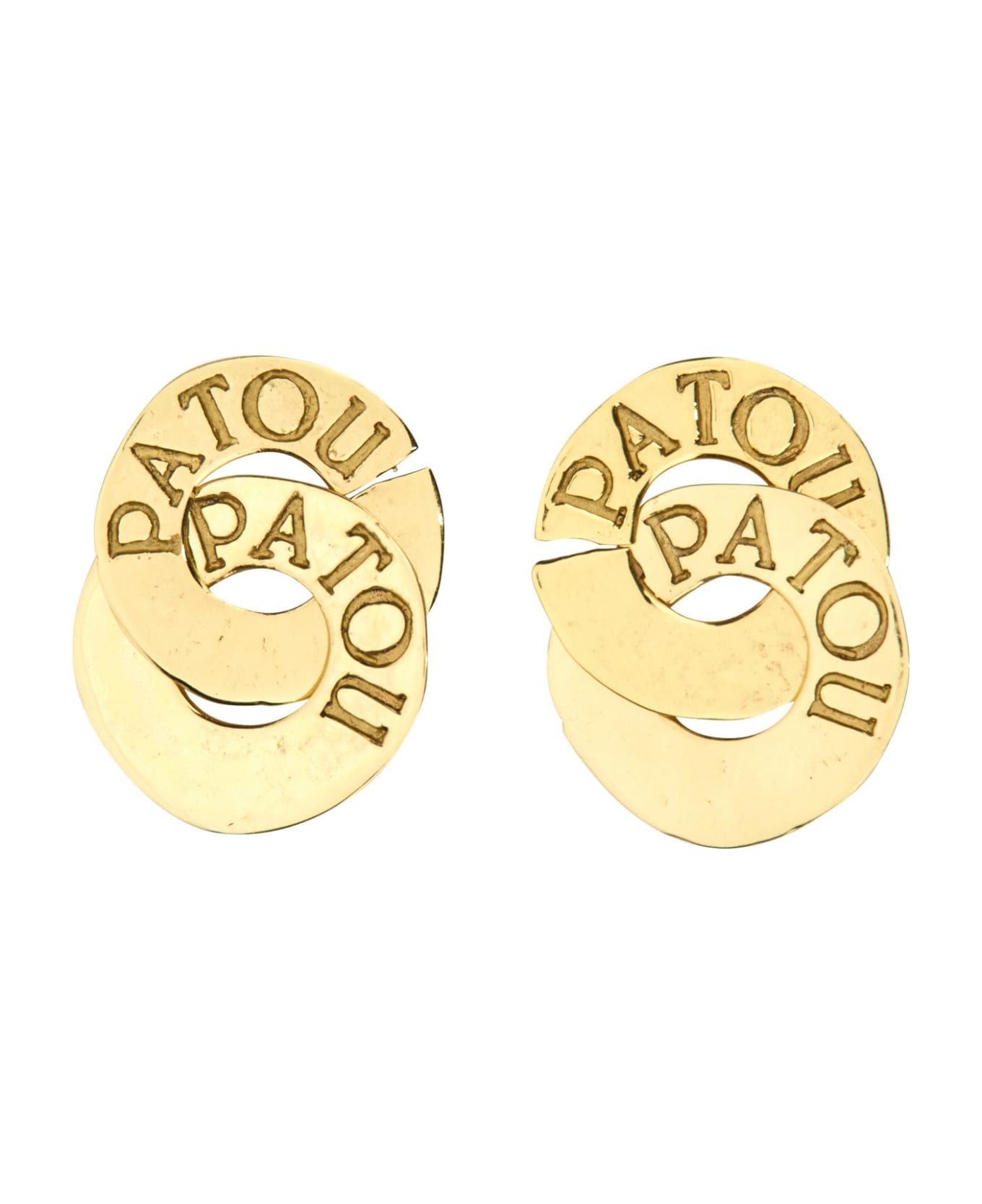 Patou Double Coin Earrings - G Gold イヤリング