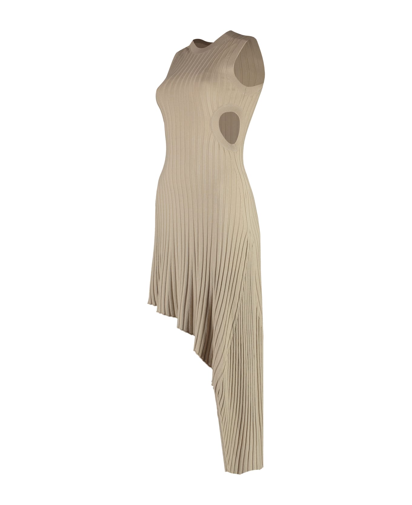 Stella McCartney Technical Rib Knit Dress - Sand