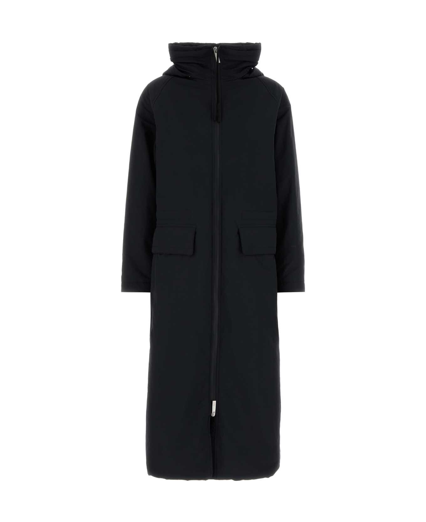 Herno Midnight Blue Polyester Parka Coat - NERO