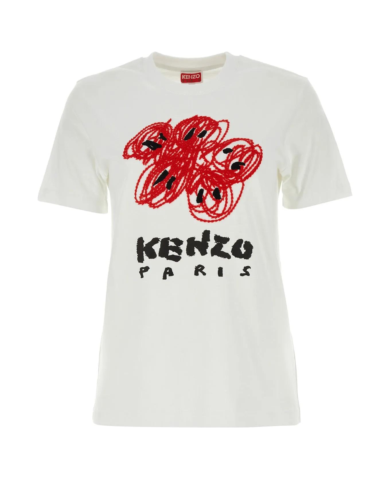 Kenzo T-shirt With Logo - Blanc Casse Tシャツ