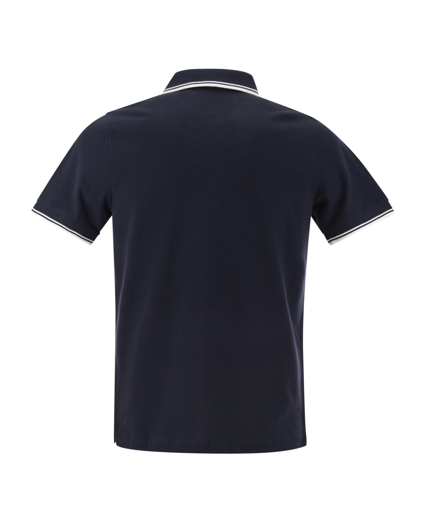 Fay Stretch Polo Shirt - Blue シャツ