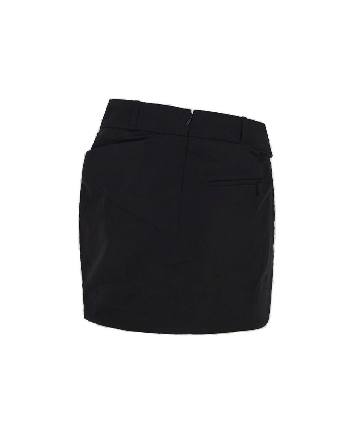 Jacquemus Twisted Mini Skirt - Black
