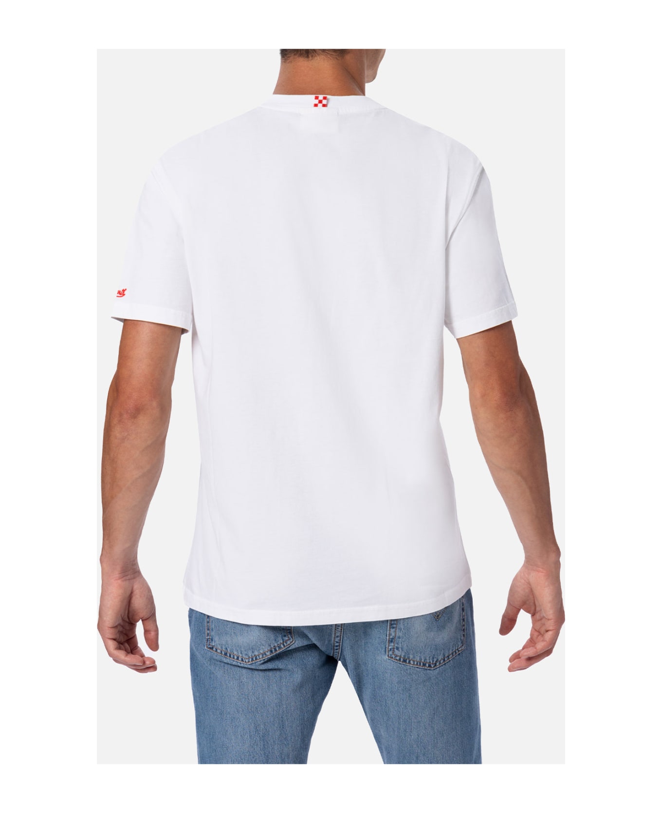MC2 Saint Barth Man Cotton T-shirt With Peanuts Print And Embroidery| Snoopy Peanuts Special Edition - WHITE