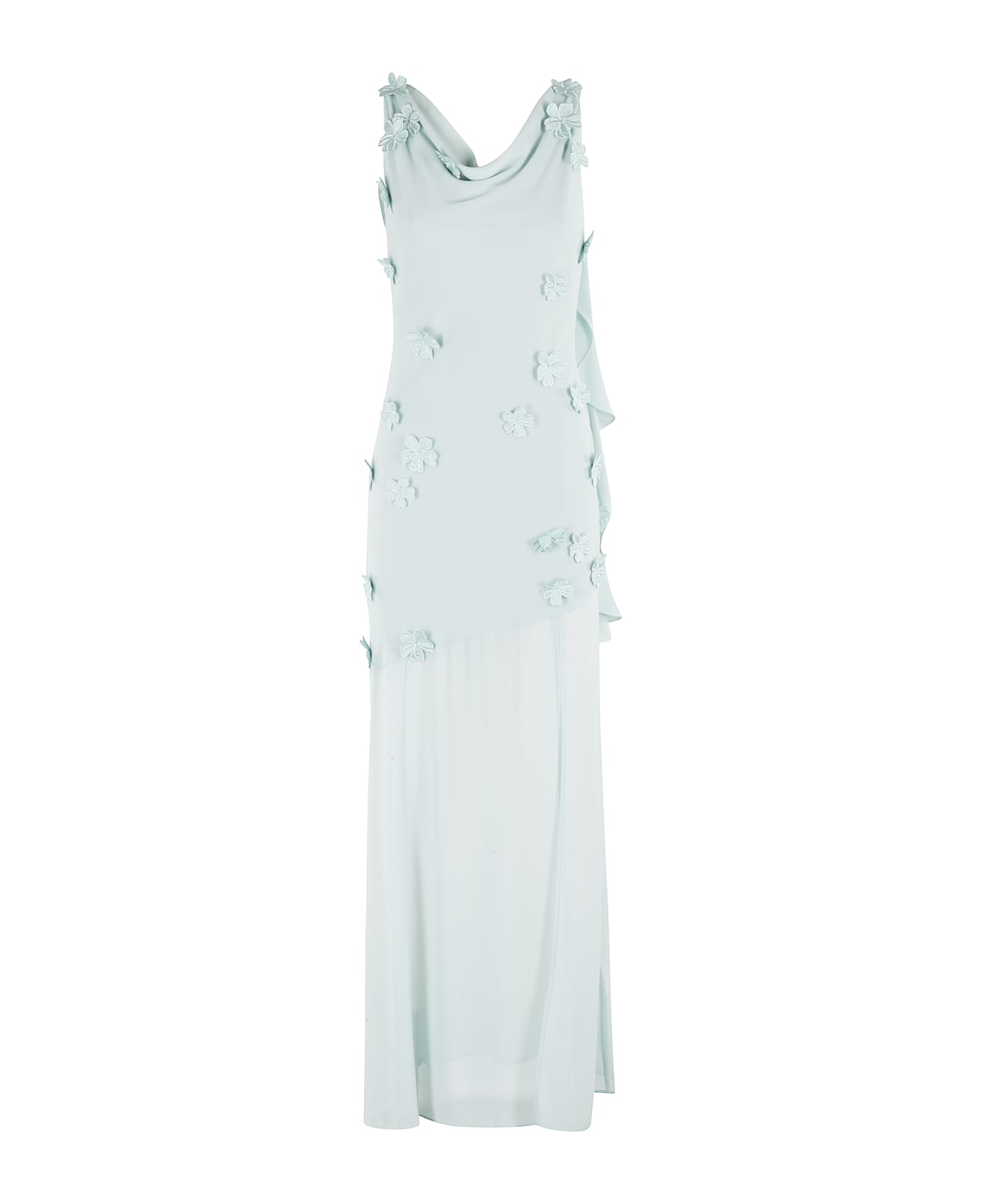 Rotate by Birger Christensen Maxi Waterfall Dress