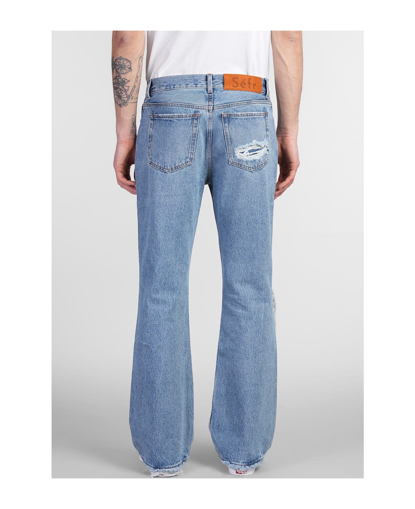 Séfr Rider Jeans In Blue Denim - blue