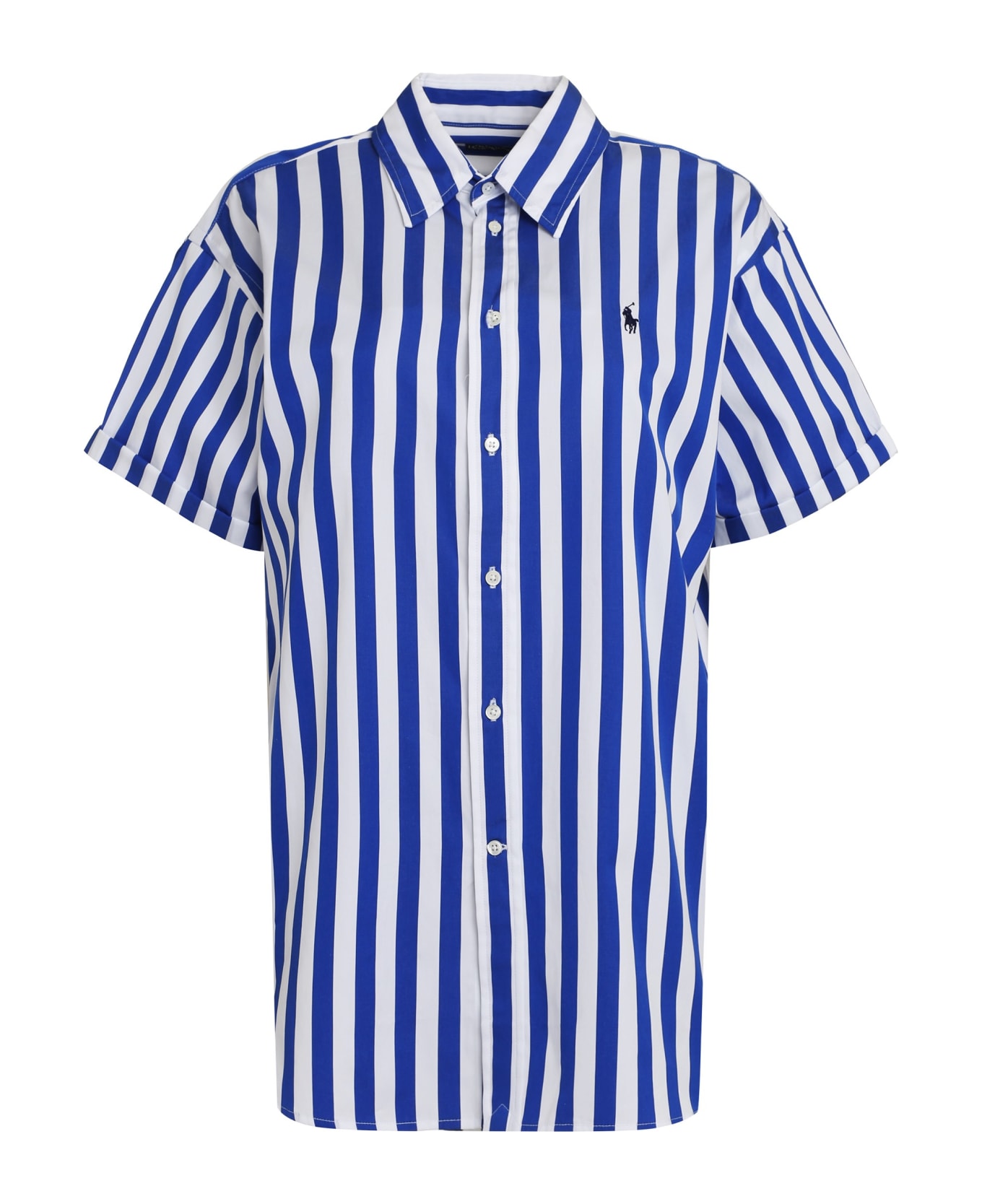 Polo Ralph Lauren Striped Cotton Shirt - blue