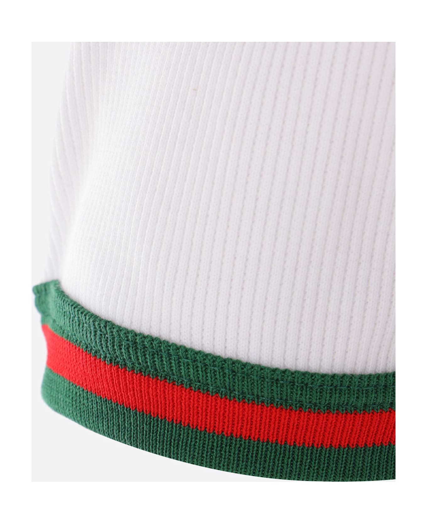 Gucci Ribbed Cotton T-shirt - White