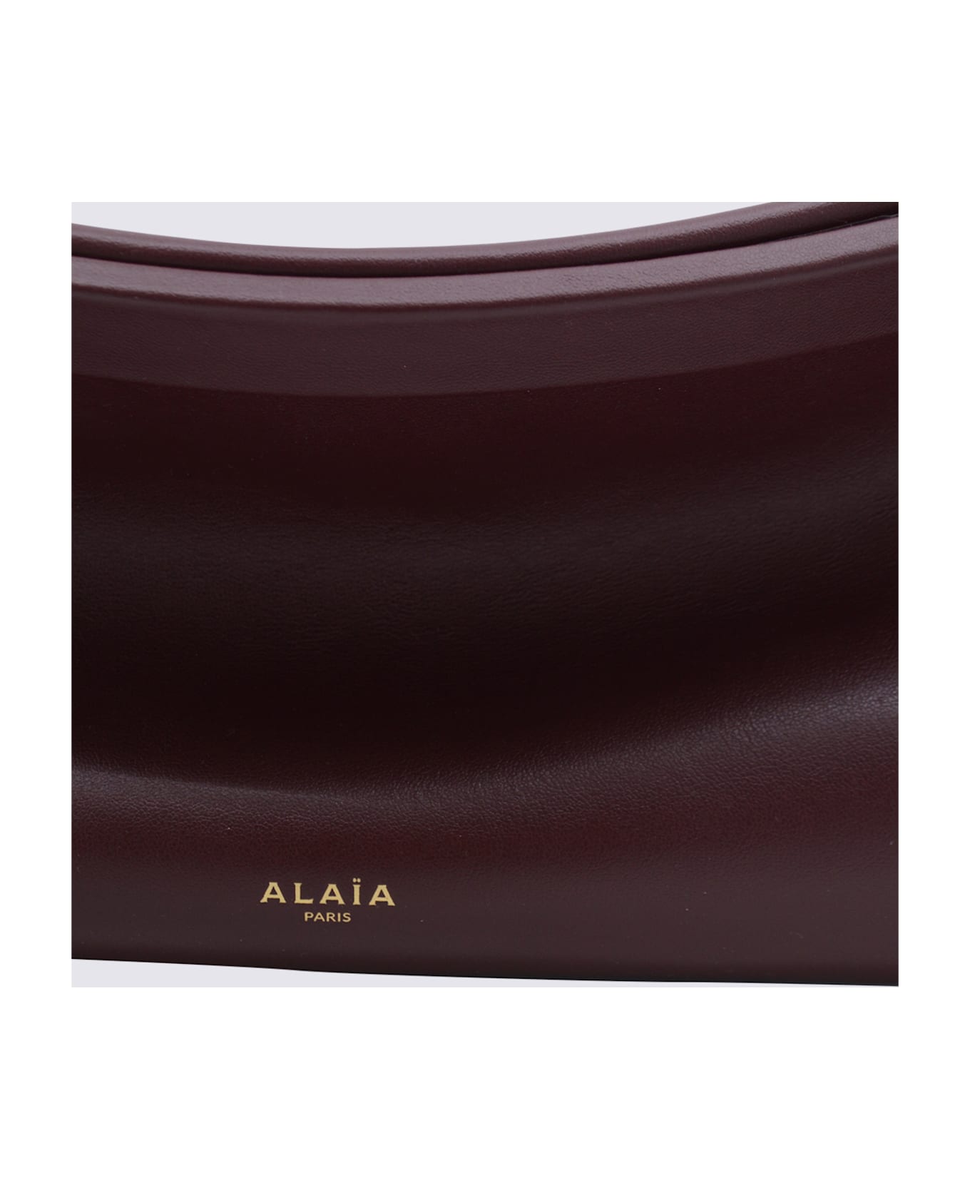 Alaia Red Leather East West Medium Crossbody Bag - ROUGE GRENAT