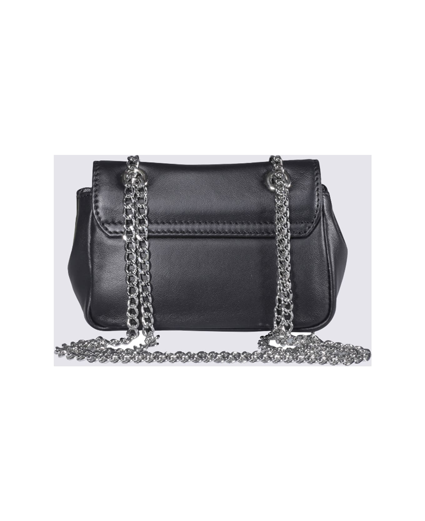 Vivienne Westwood Black Leather Crossbody Bag - Black