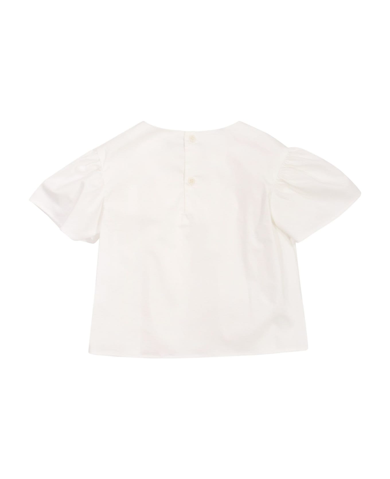 Il Gufo Cotton Satin Shirt - White