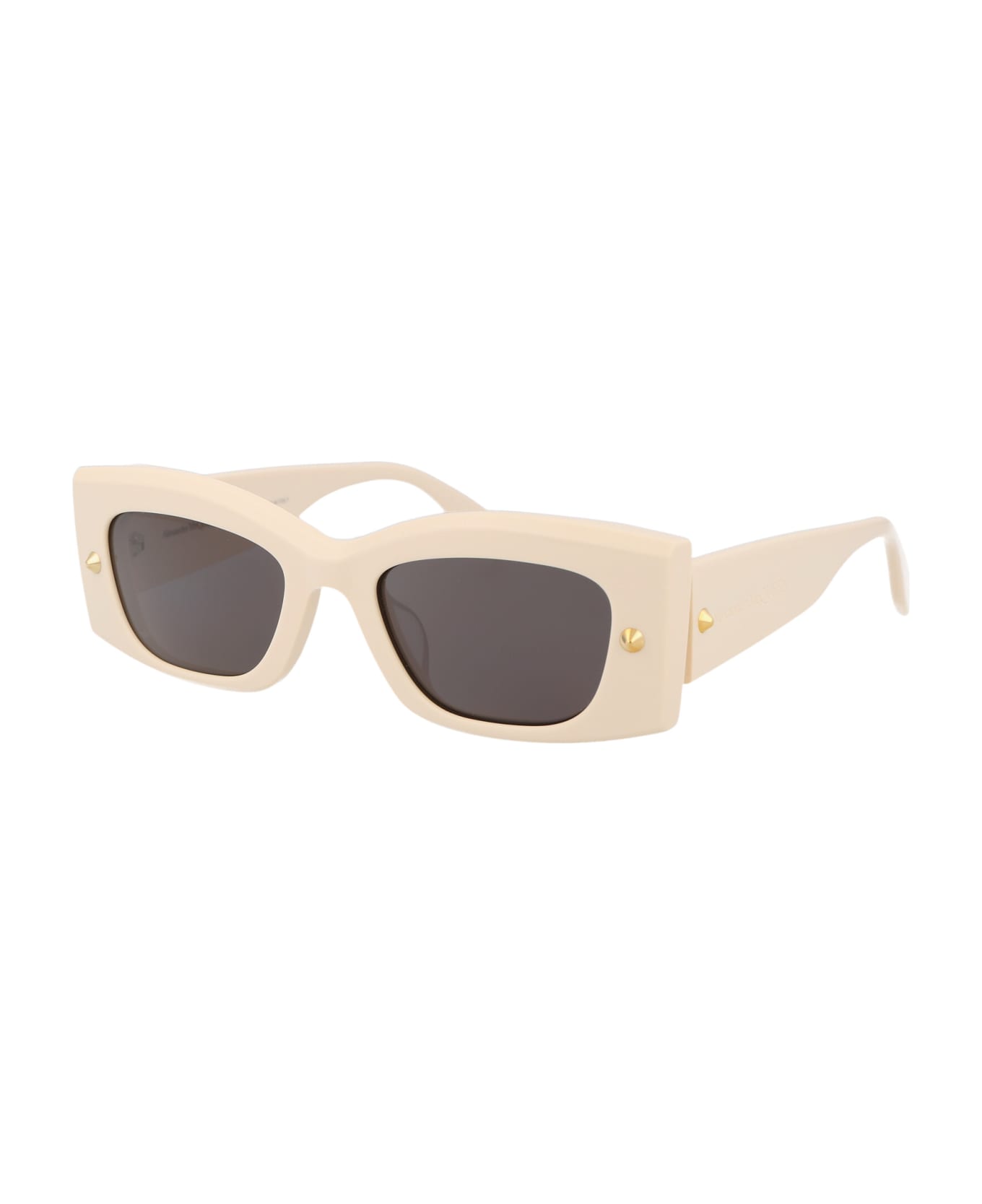 Alexander McQueen Eyewear Am0426s Sunglasses - 005 IVORY IVORY GREY サングラス