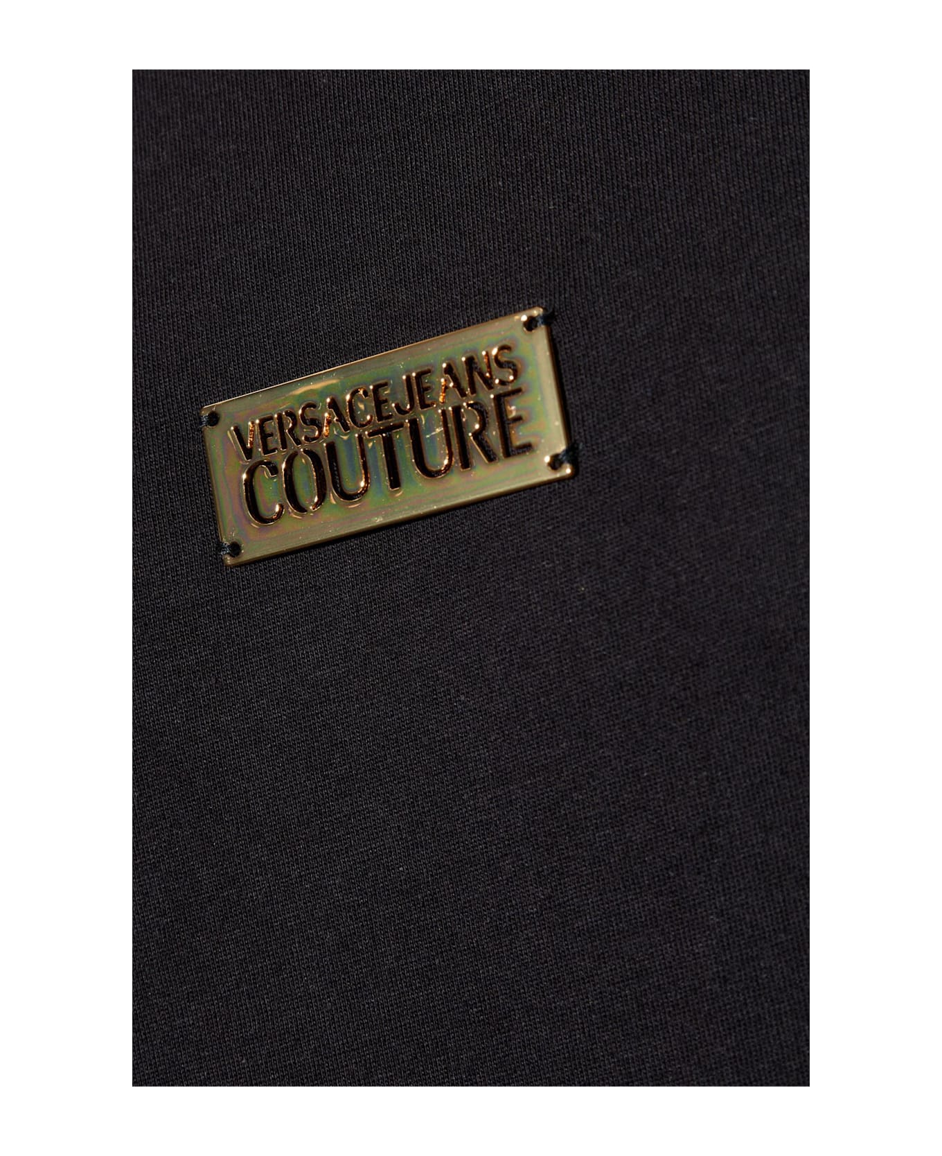 Versace Jeans Couture T-shirt With Logo - Nero e Oro