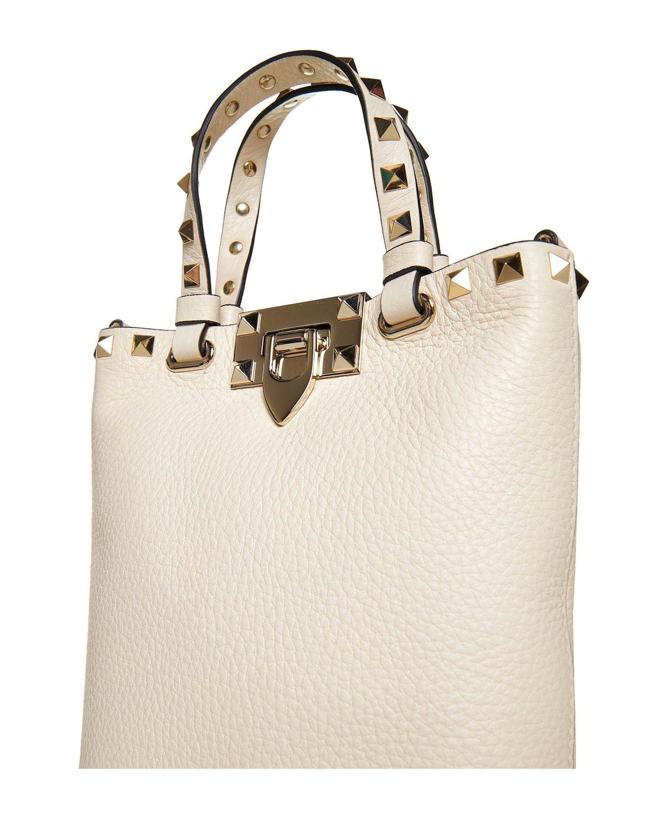 Valentino Garavani Garavani Stud-embellished Hook Closure Tote Bag