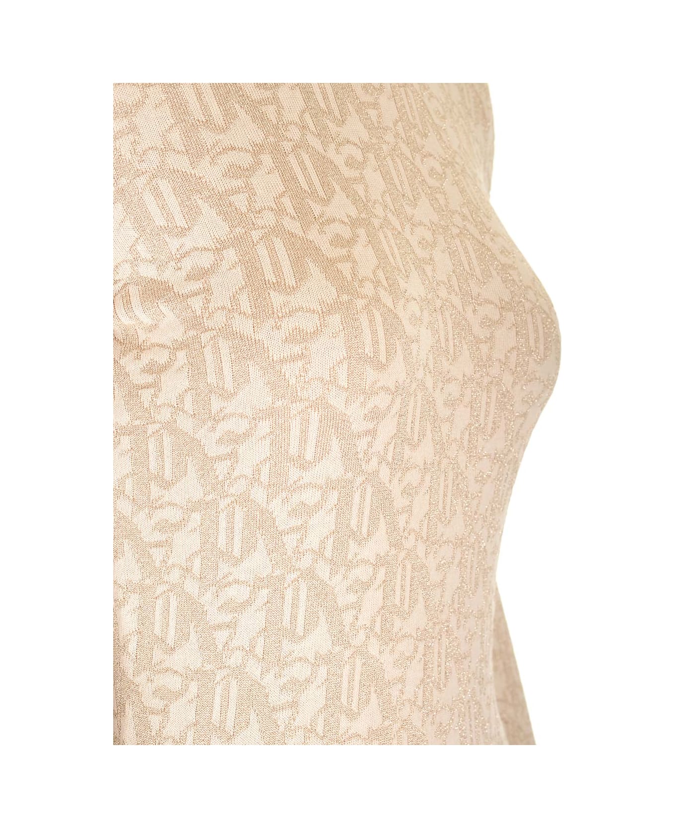 Palm Angels Embroidered Viscose Blend Mini Dress - Off White Beige