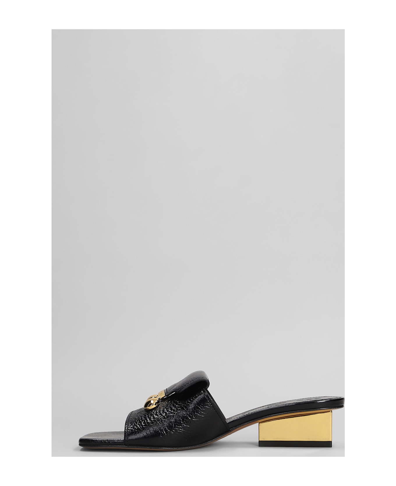 Marni Slipper-mule In Black Leather - black