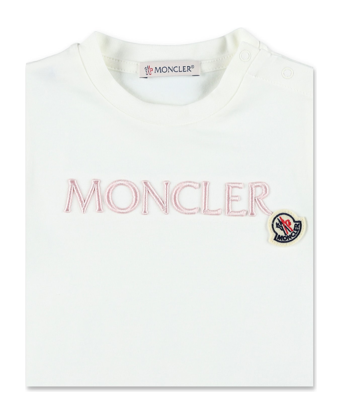 Moncler Kid - Embroidered Logo Cotton T-shirt