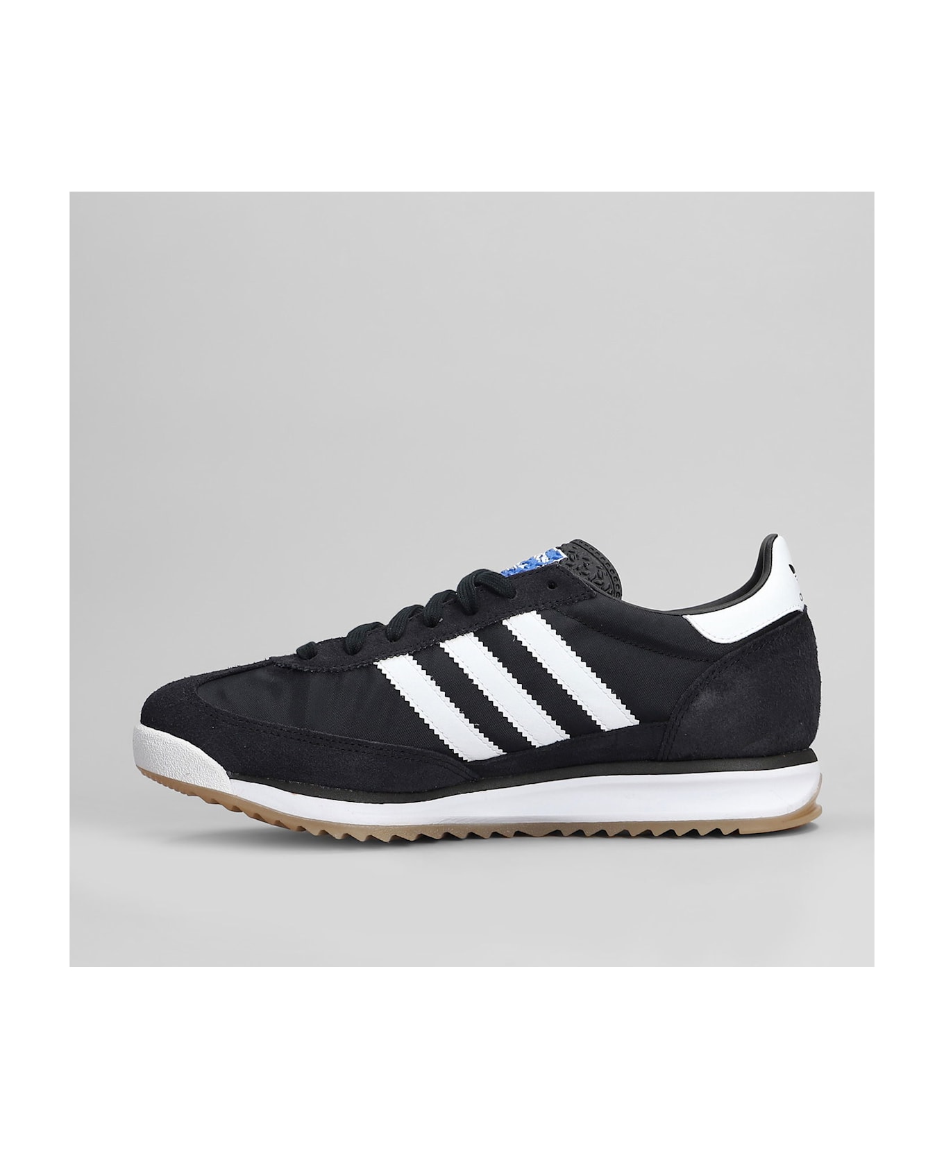 Adidas Sl 72 Rs Sneakers In Black Suede And Fabric - black