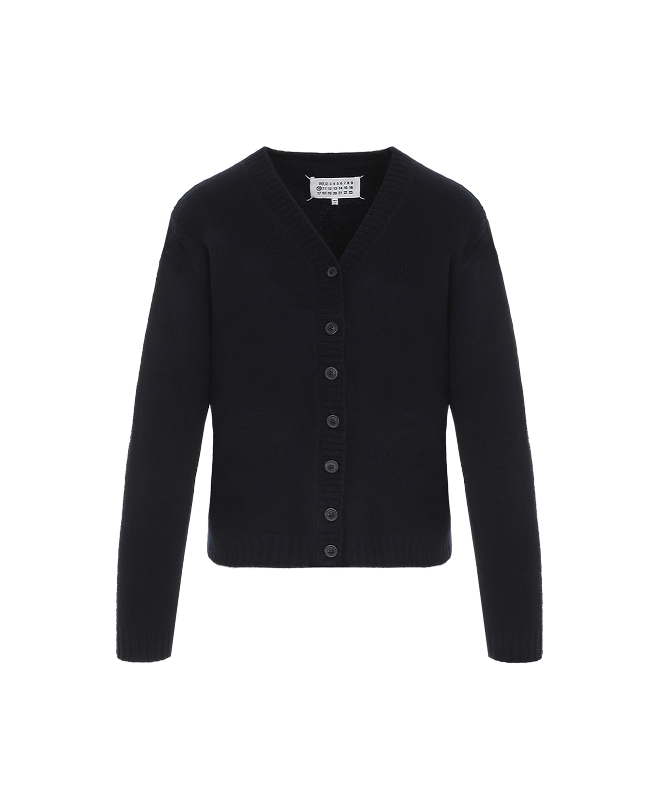 Maison Margiela Wool Cardigan - Navy