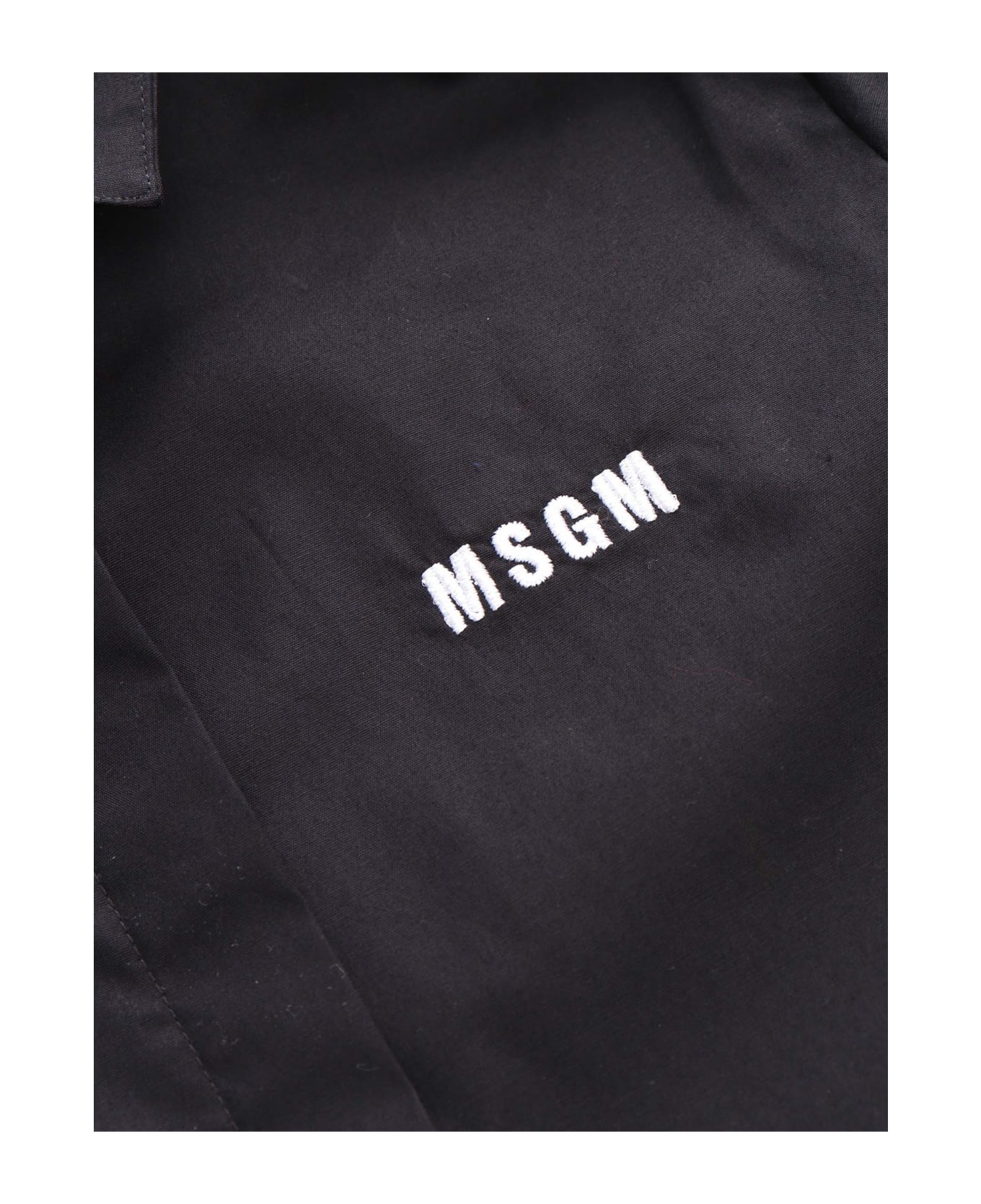MSGM Shirt Dress - BLACK