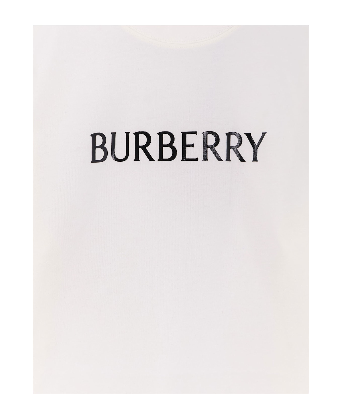Burberry Seth Organic Cotton T-shirt - CHALK
