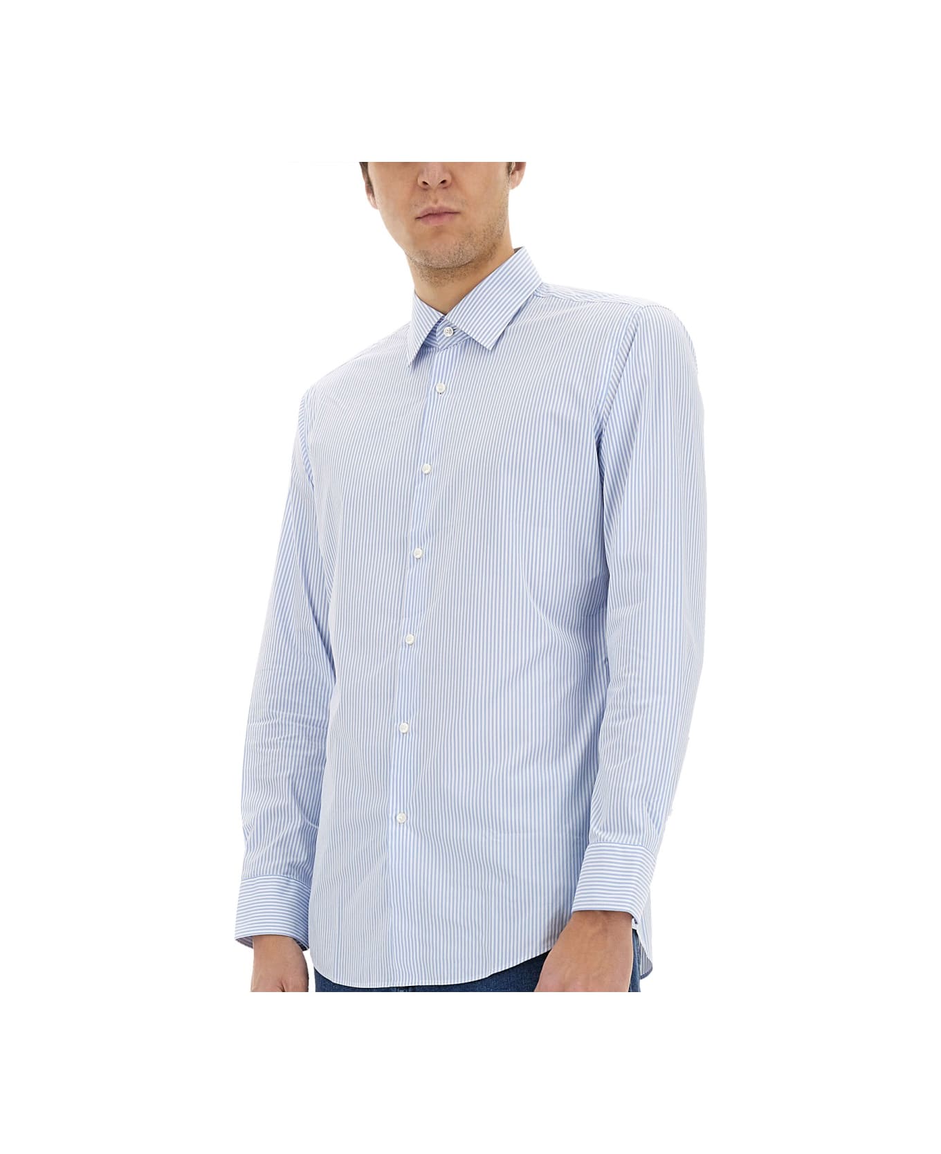 Hugo Boss Striped Shirt - AZURE