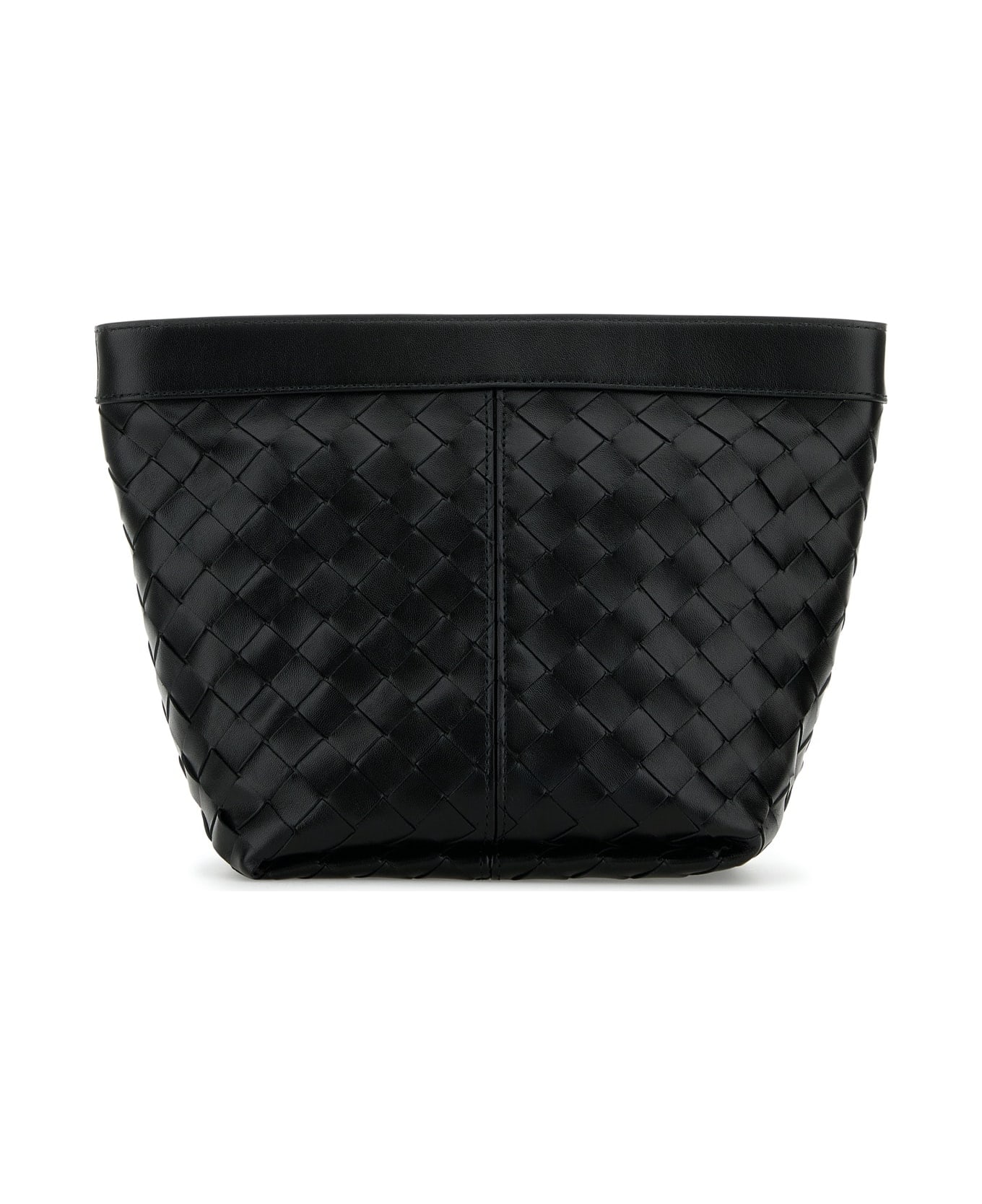 Bottega Veneta Flip Flap Medium Prism Pouch - BLACKGOLD