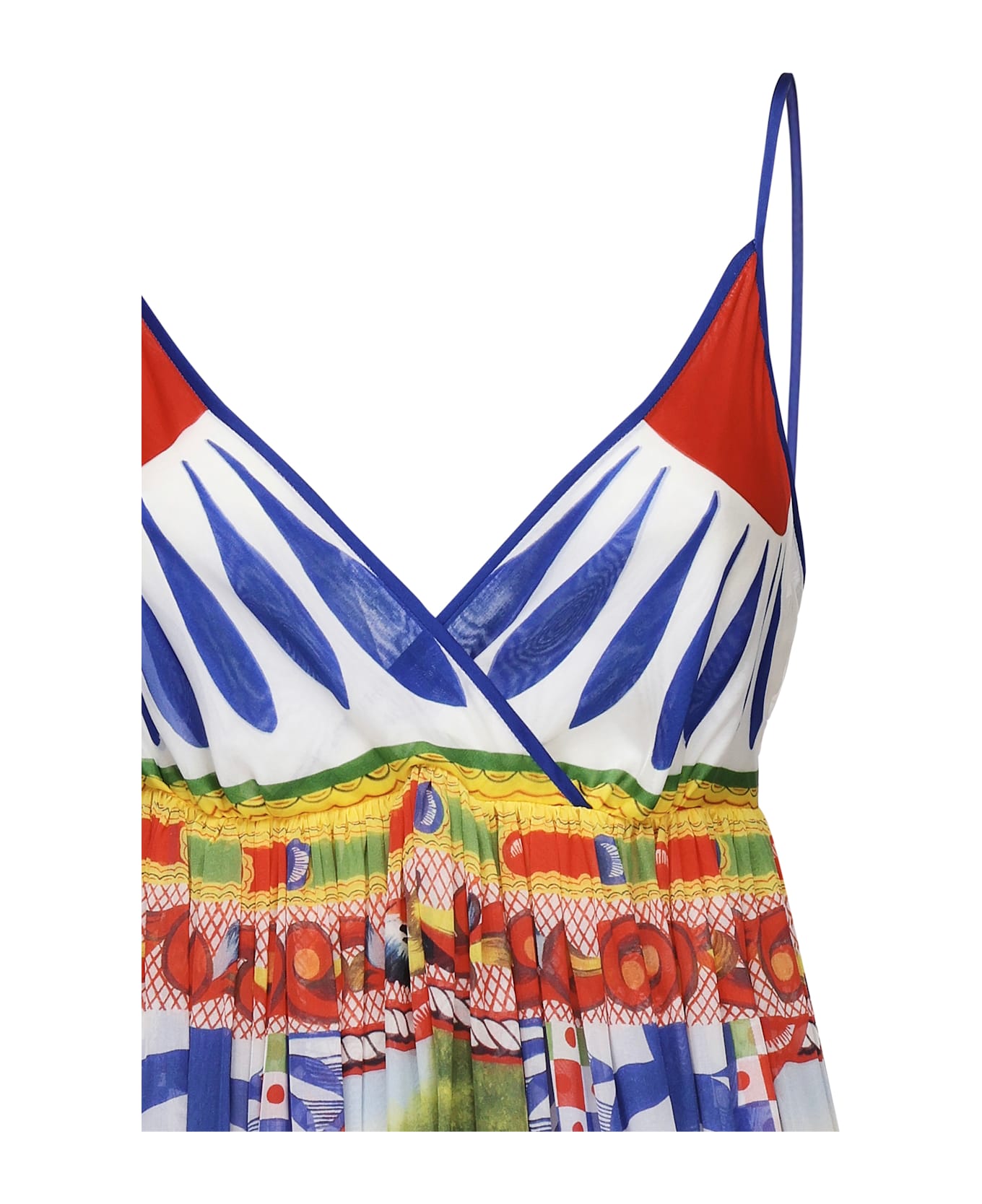 Dolce 
Gabbana Silk Dress With Cart Print - FRIGO 17 STAMPA