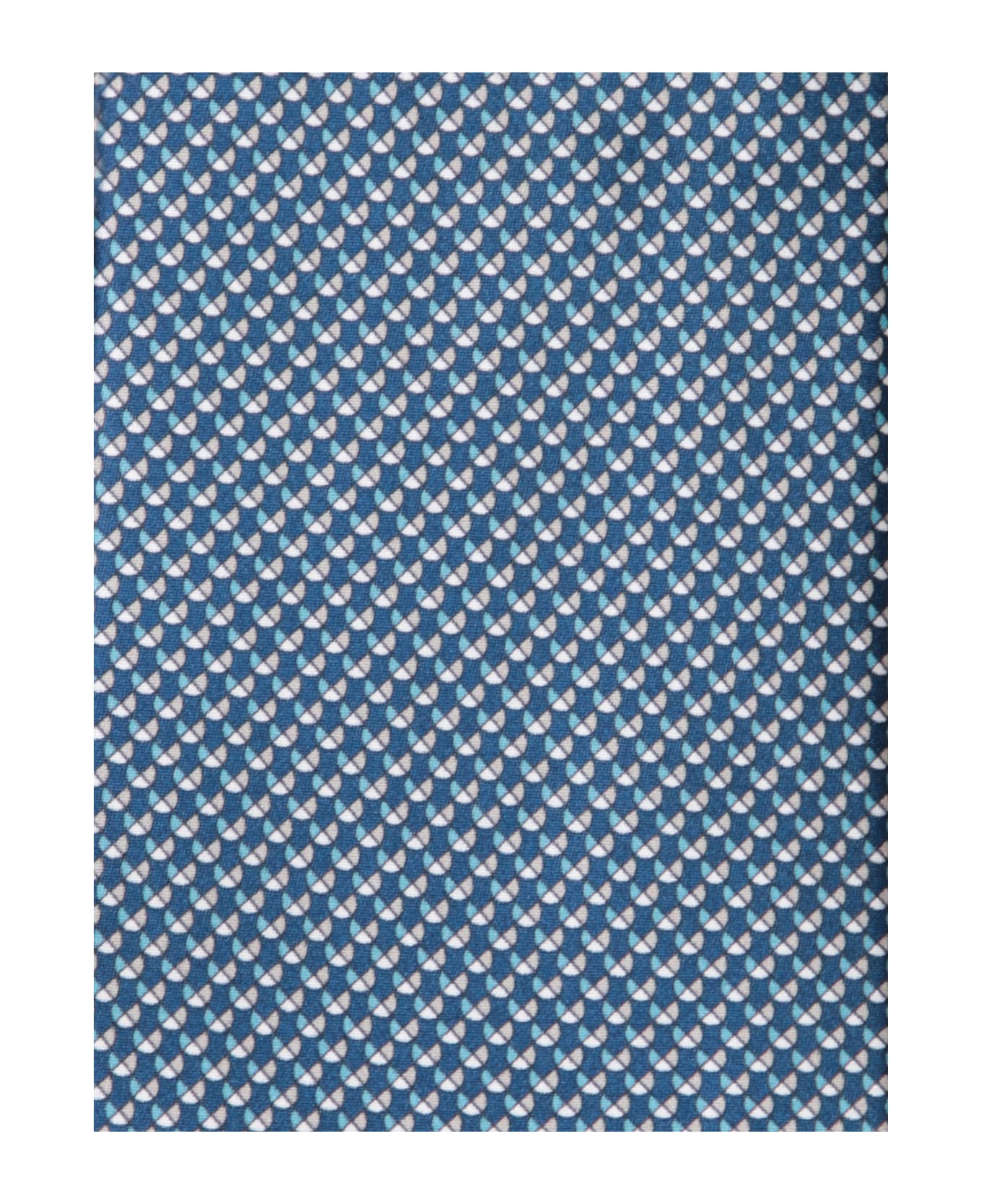 Brioni Micropattern Light Blue/white Tie - Blue