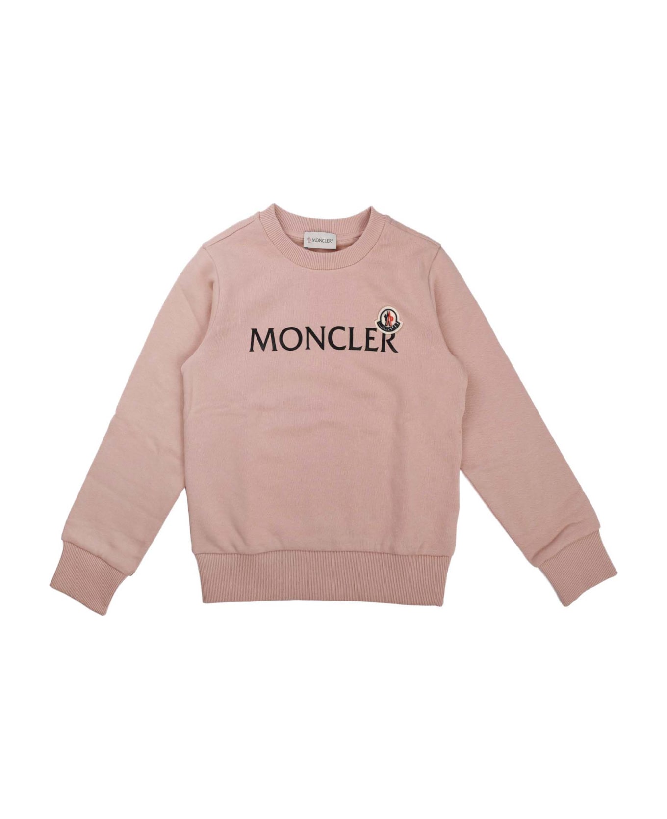 Moncler Antique Pink Crew Neck Sweatshirt - Pink