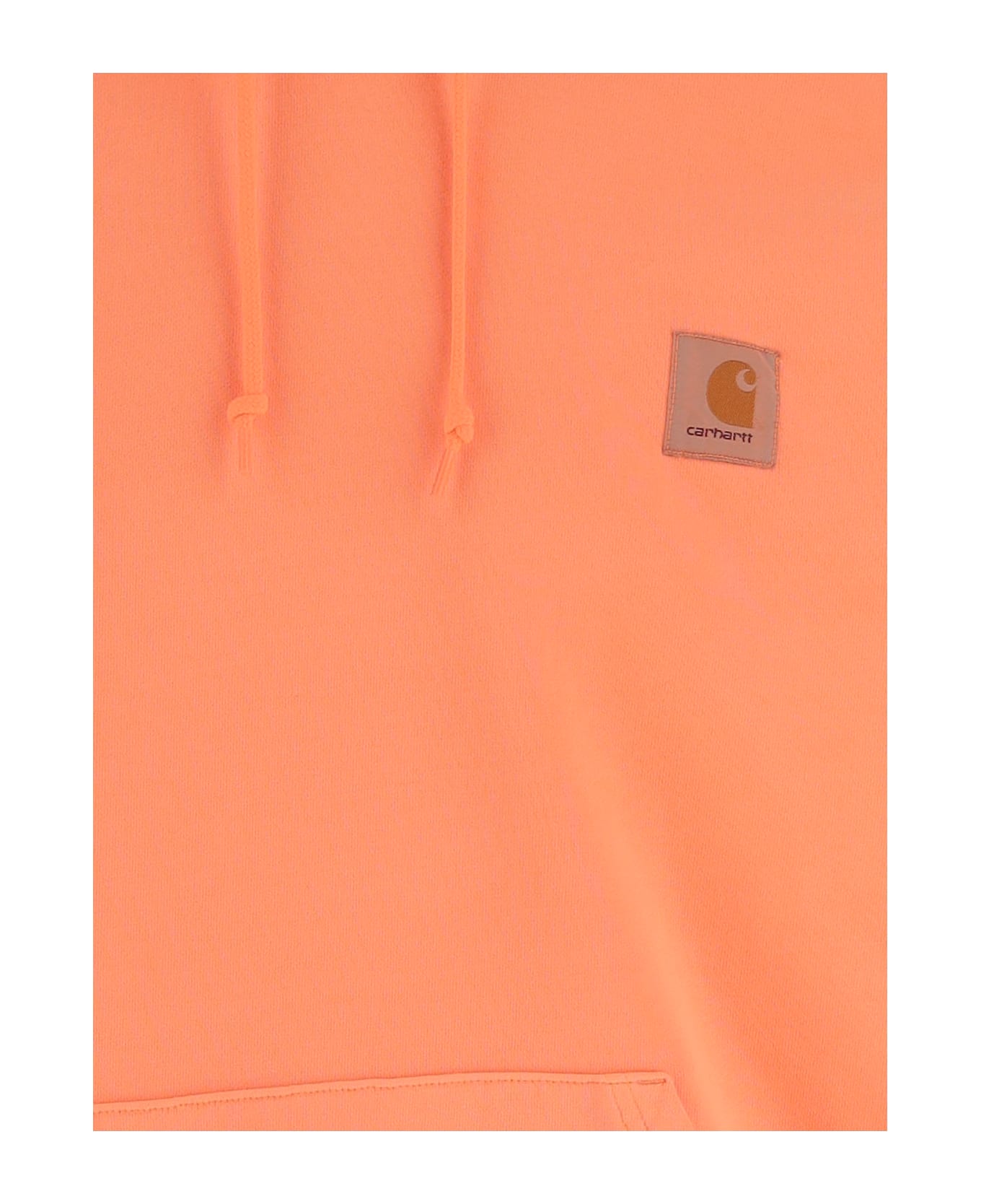 Carhartt Stretch Cotton Sweatshirt With Logo - Orange