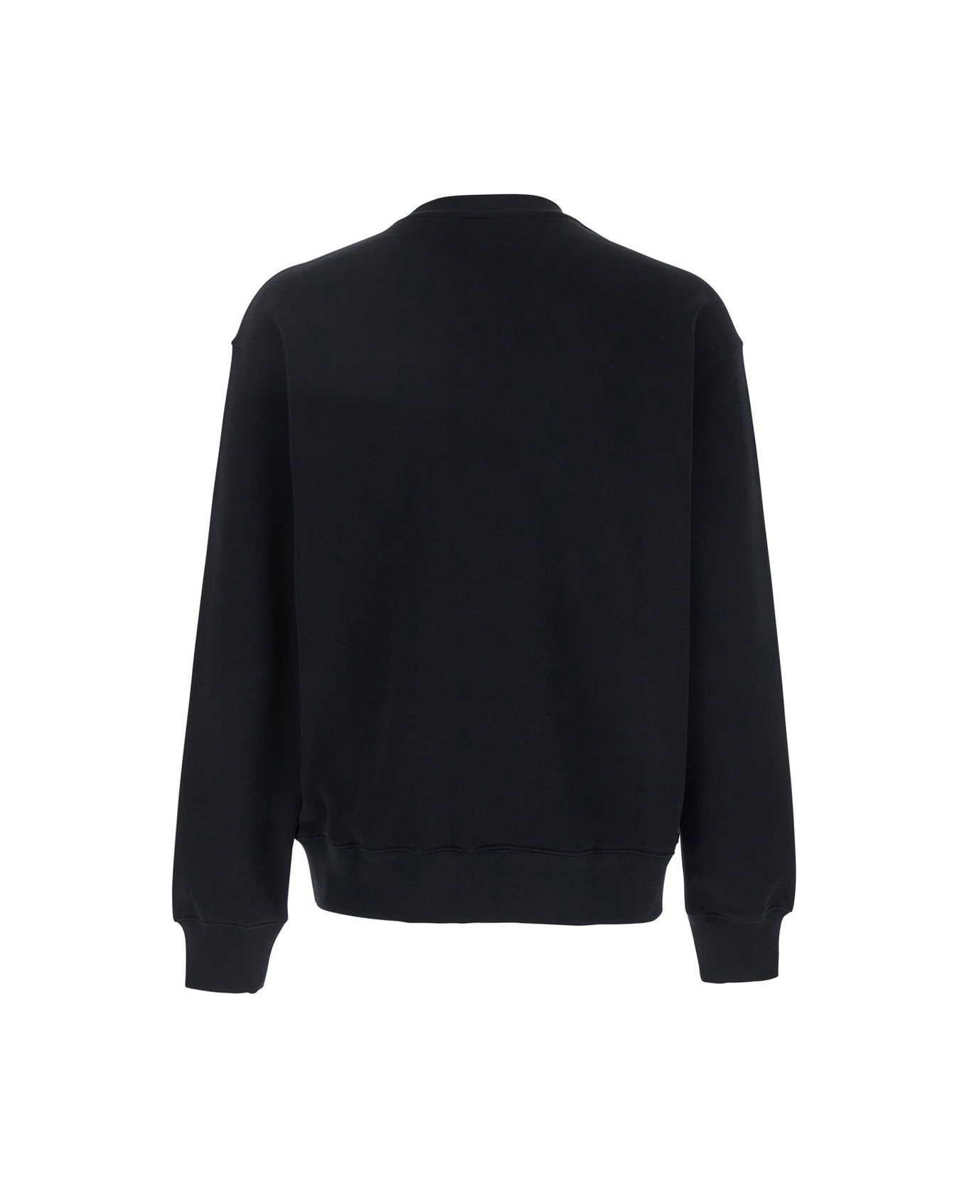 Maison Kitsuné Black Hoodie With Speedy Fox Logo Patch On The Front In Cotton Man - Black