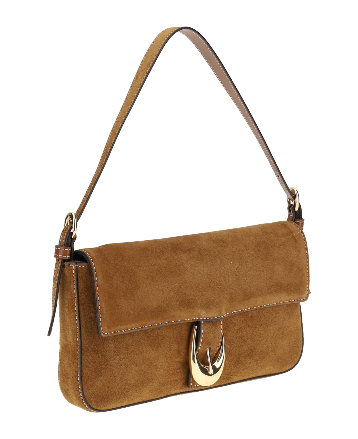 STAUD Harlow Shoulder Bag - BROWN