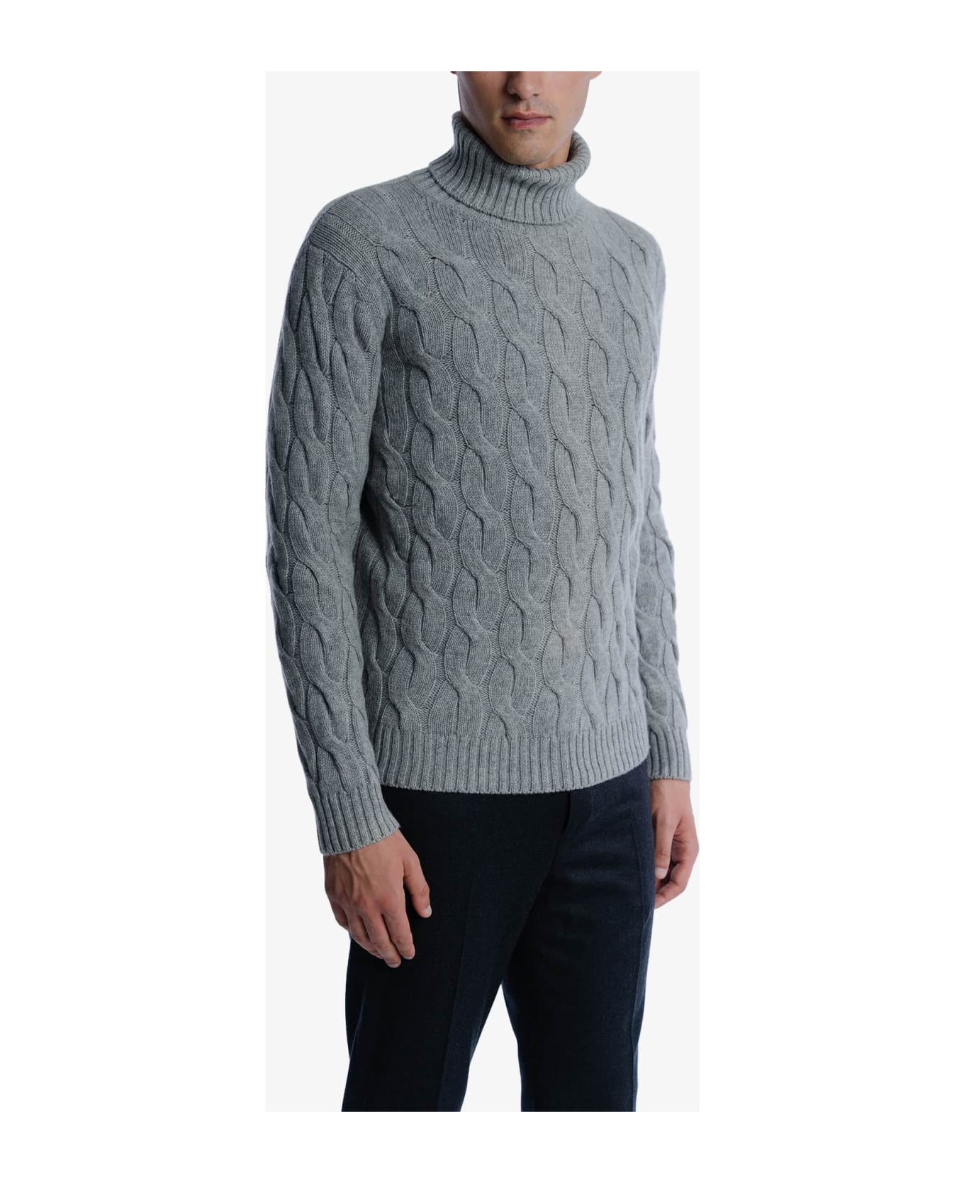 Larusmiani Turtleneck Sweater 'col Du Pillon' Sweater - LightGray
