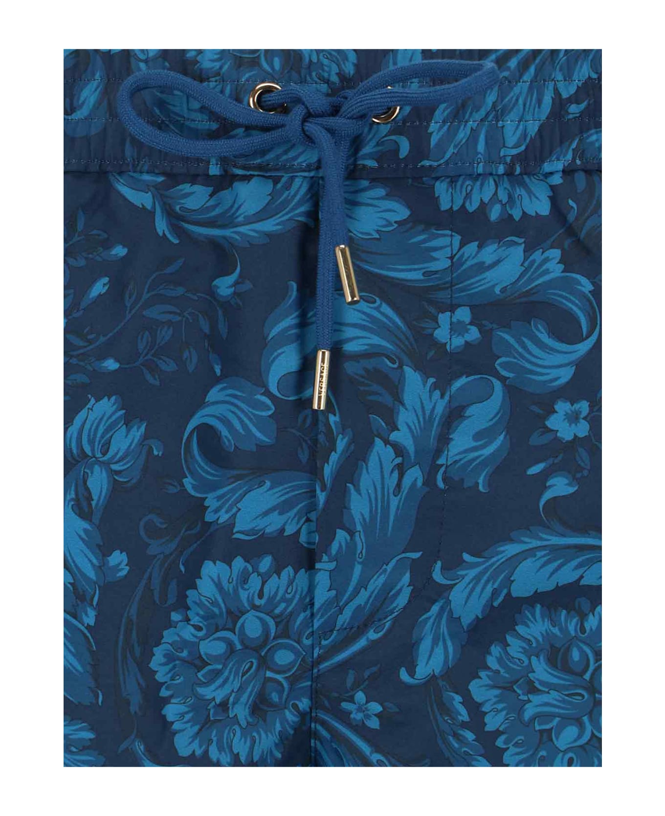 Versace 'barocco' Swim Shorts - Blue