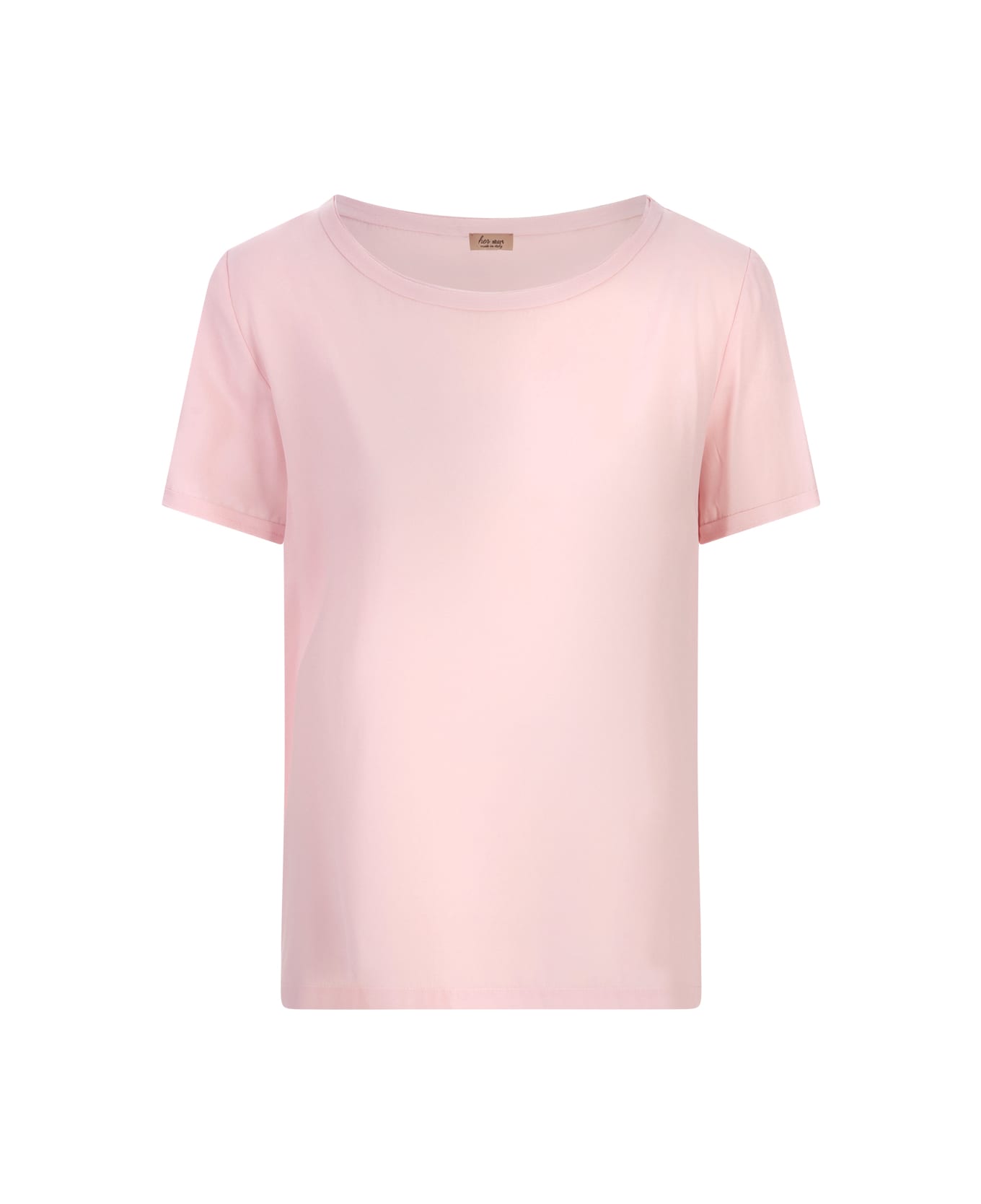 Her Shirt Pink Silk T-shirt - Pink