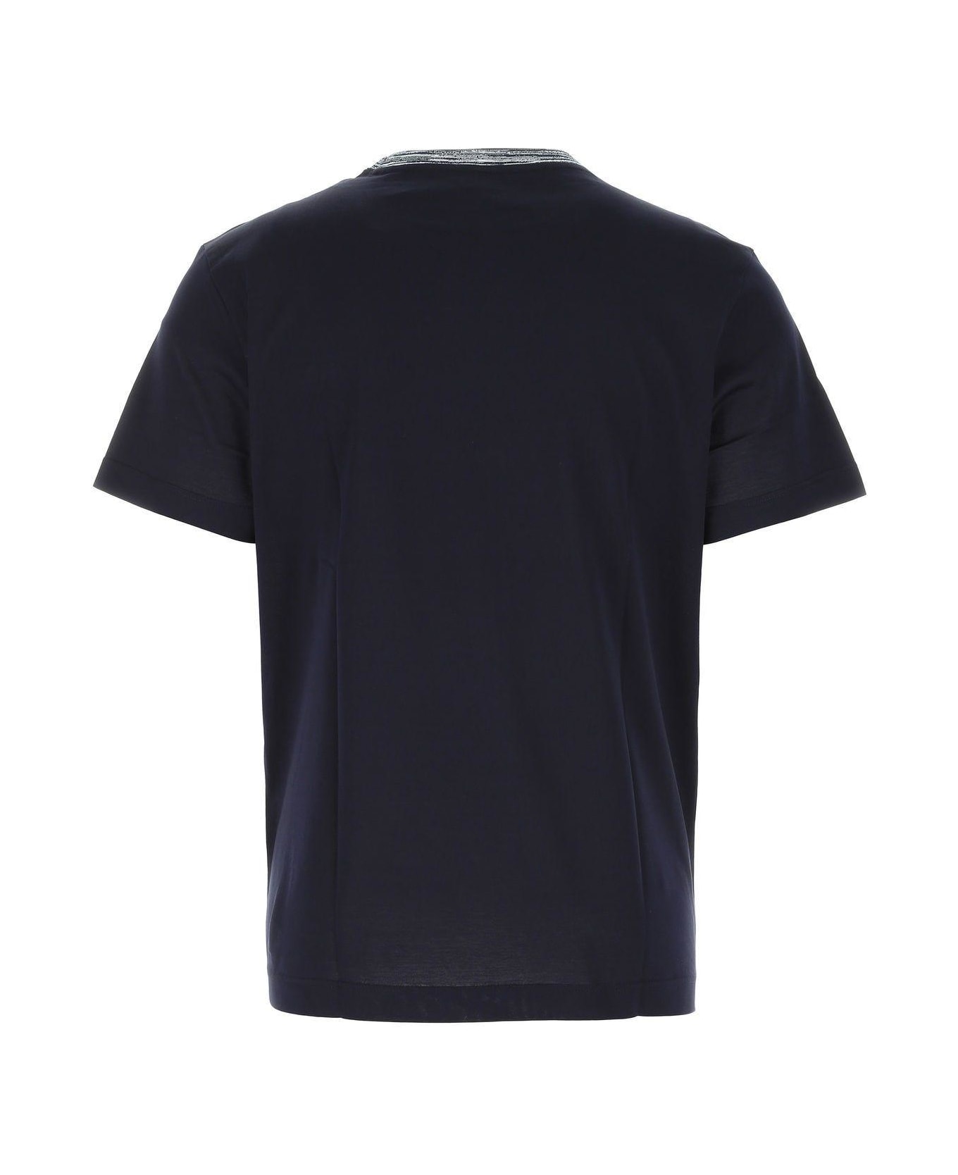 Missoni Midnight Blue Cotton T-shirt - Blue