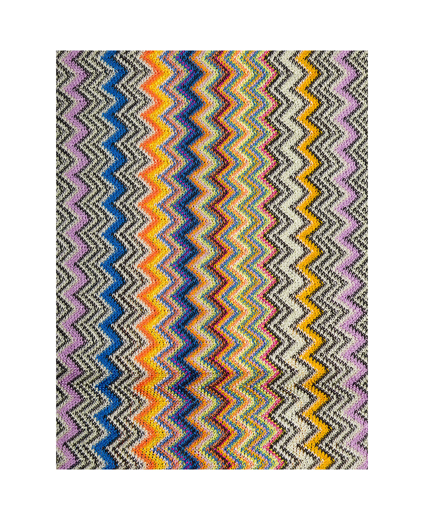 Missoni Multicolor Scarf With Zigzag Motif In Viscose Woman - Multicolor スカーフ＆ストール