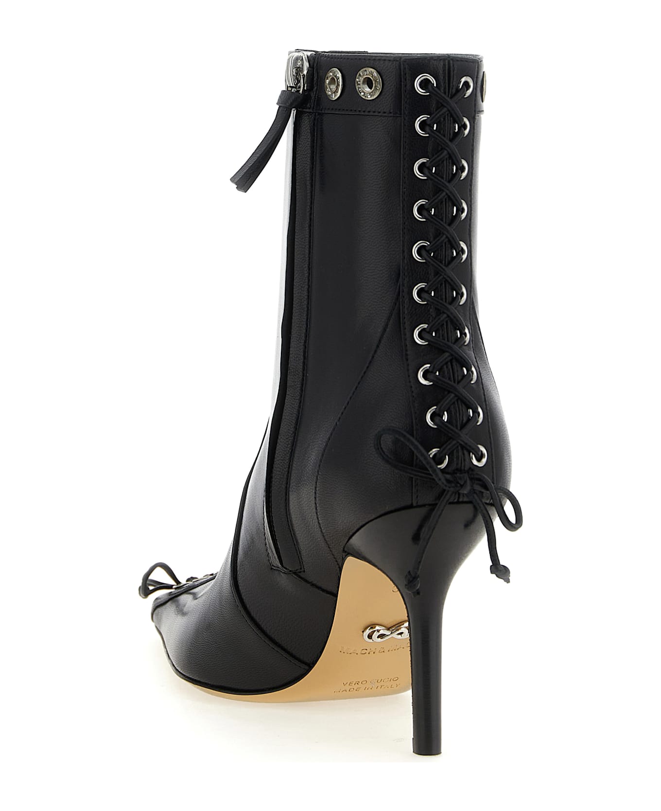 Mach & Mach 'crystalized Corset' Ankle Boots - Black  