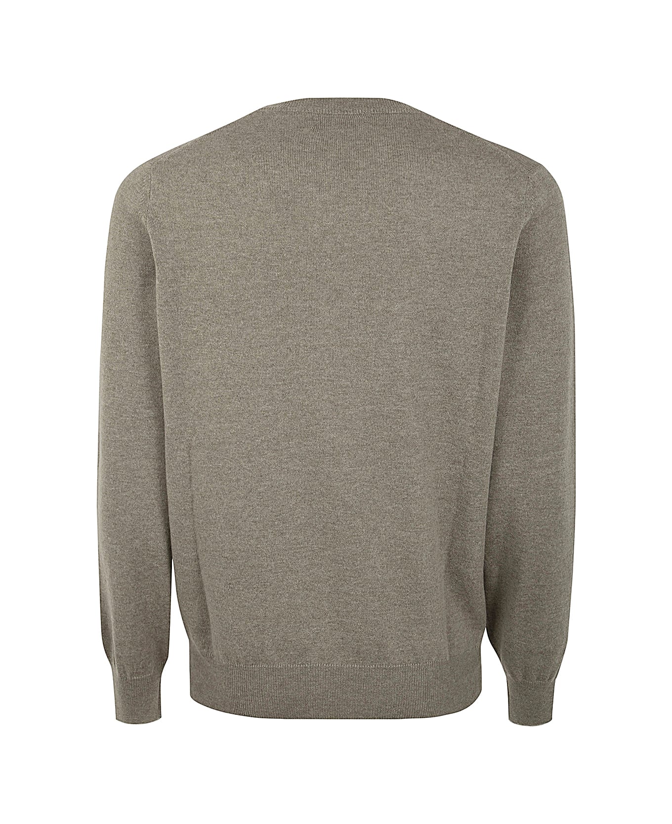 Brunello Cucinelli Long Sleeves Crew Neck Sweater - Olive Tree