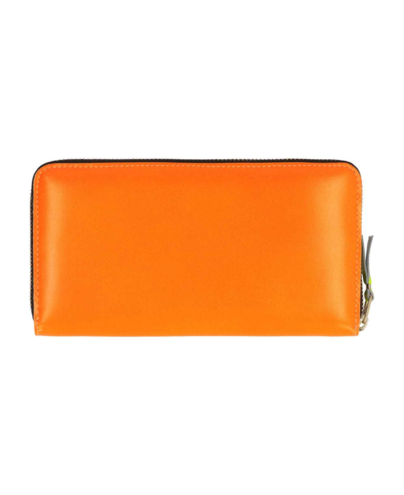 Comme des Garçons Wallet Leather Zip Around Wallet - Orange