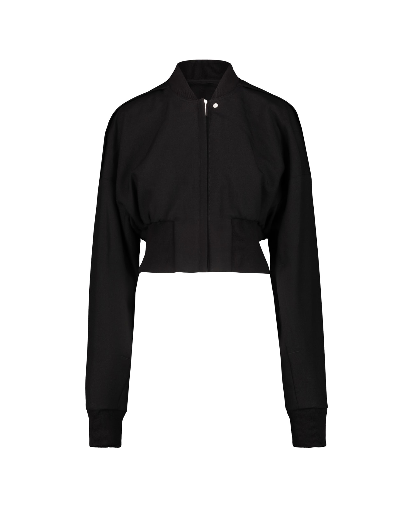 Rick Owens Cropped Flight Jacket - Black