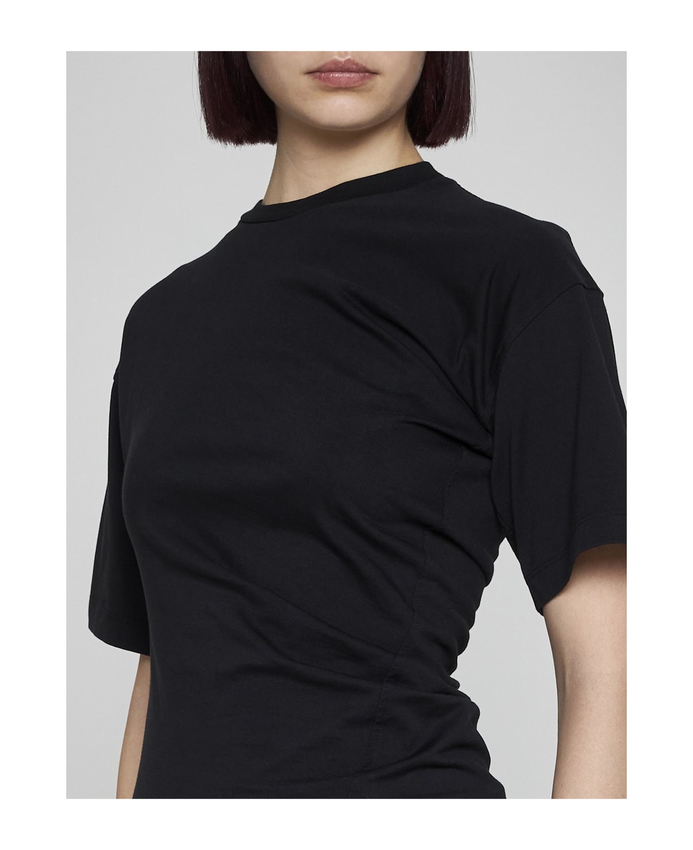 Totême Twisted Cotton T-shirt - Black