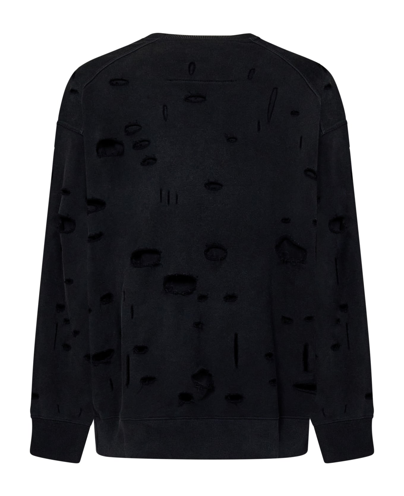 Givenchy Oversized Holes Sweatshirt - Black
