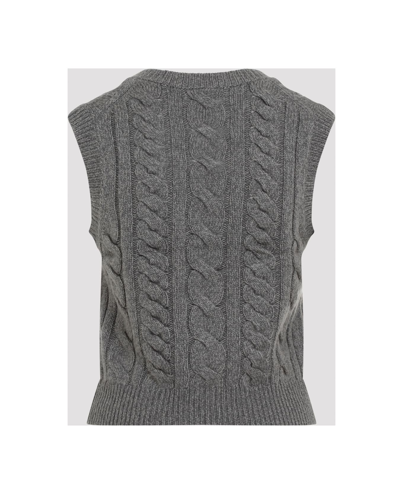 Gabriela Hearst Selsey Vest - Dem Dark Grey Multi