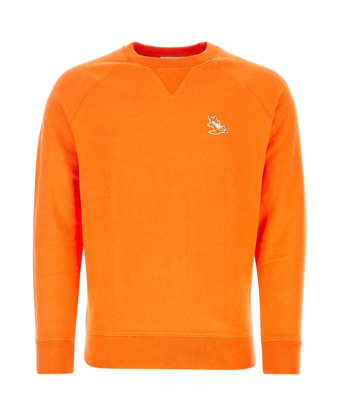 Maison Kitsuné Orange Cotton Sweatshirt - P851 フリース