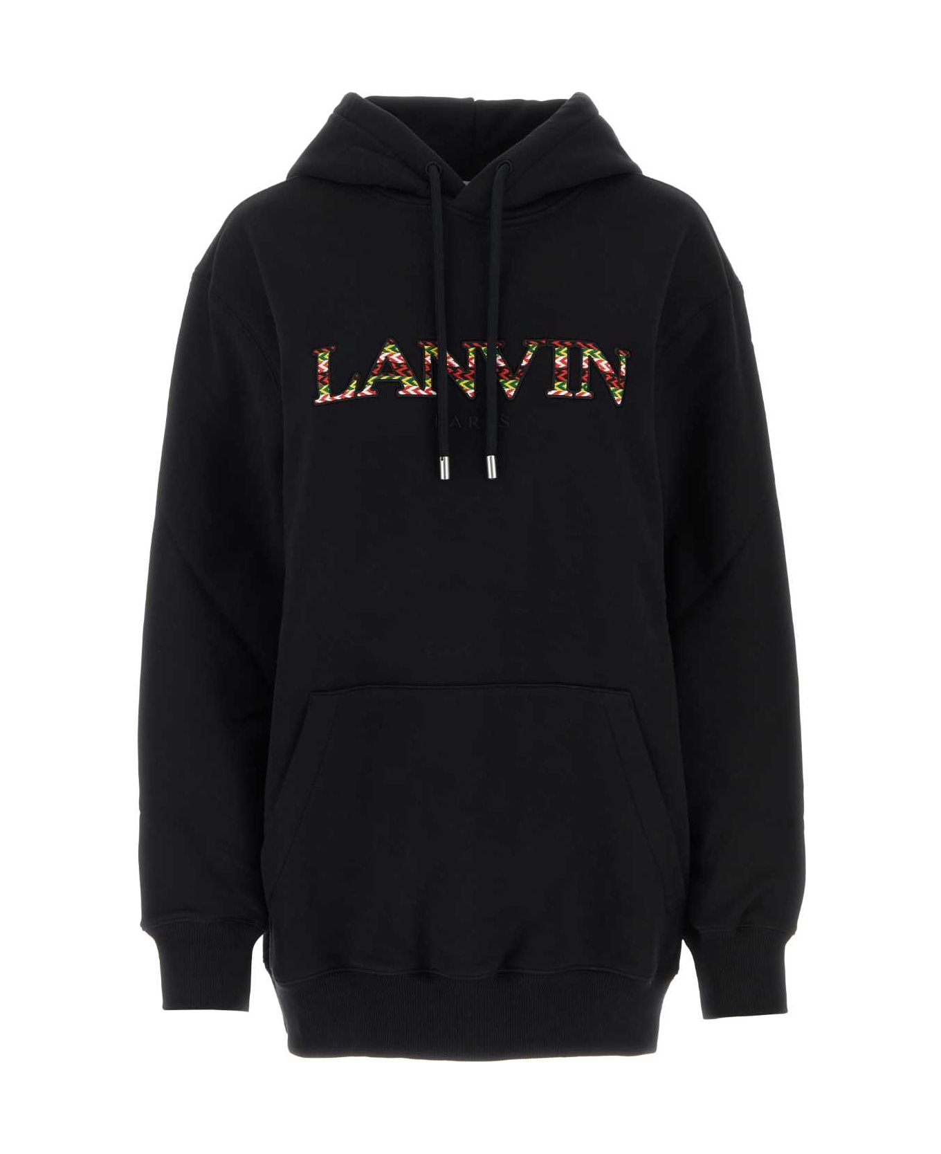Lanvin Black Cotton Sweatshirt - Black フリース