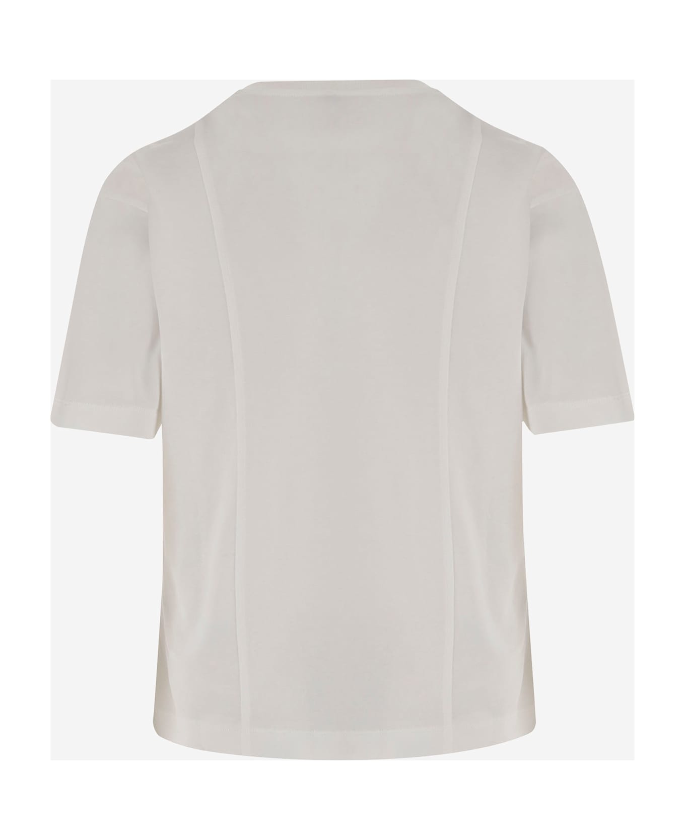 Pinko Cotton T-shirt With Logo - White
