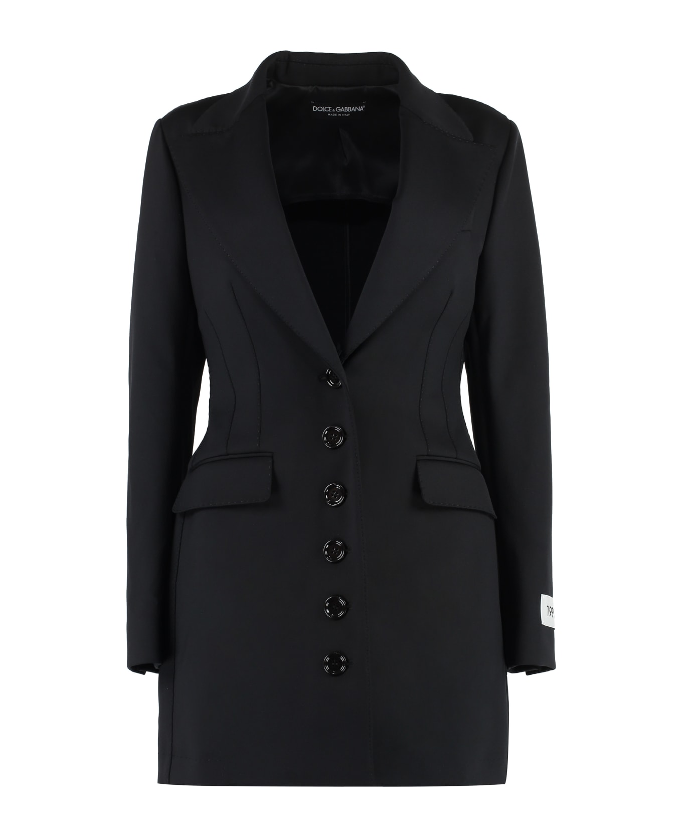 Dolce & Gabbana Turlington Single-breasted Technical Jersey Blazer - black